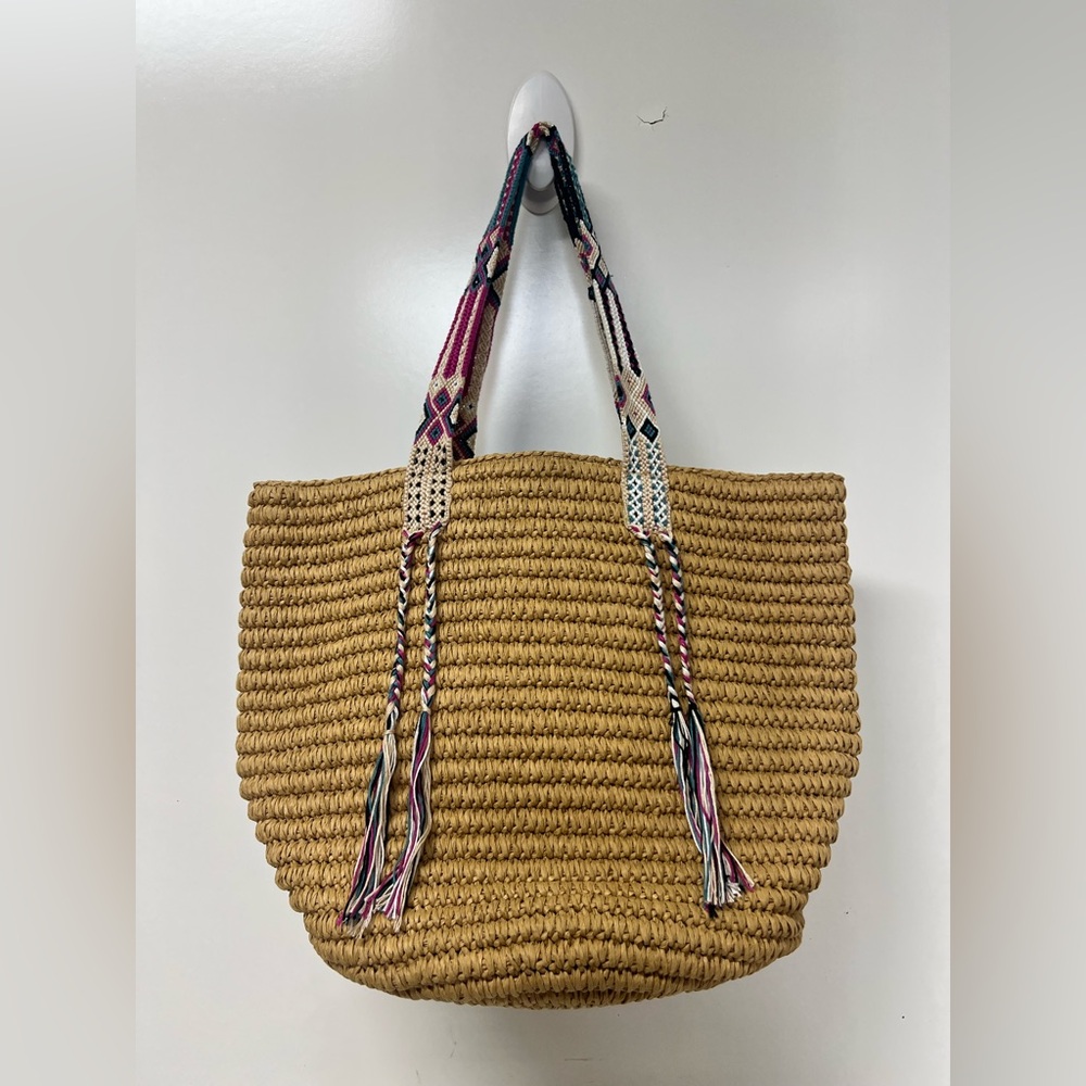 Fallon and Royce Gemma Bahama Straw Tote Bag